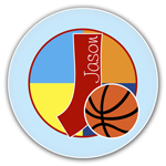 Name Doodles - Personalized Melamine Plates (Sporty Basketball Blue) (SBKB-P20)